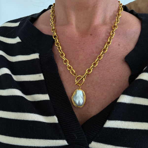 CS-Pearl Drop Necklace