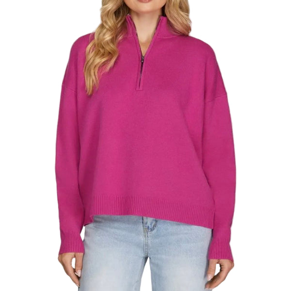 Vivid Zip Sweater