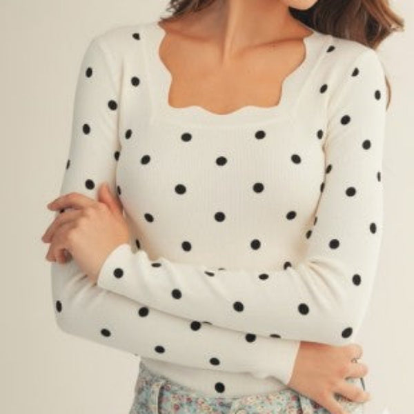 Polka Dot Knit