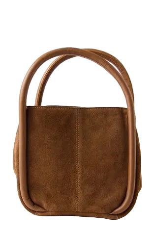 Free People Barlow Bucket Bag-COGNAC