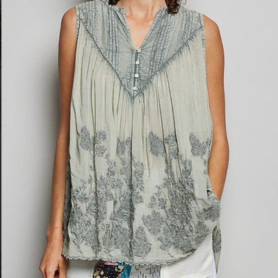 Sage & Lace Top