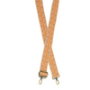 Orange Multi Ribbon Embroidered Guitar Strap