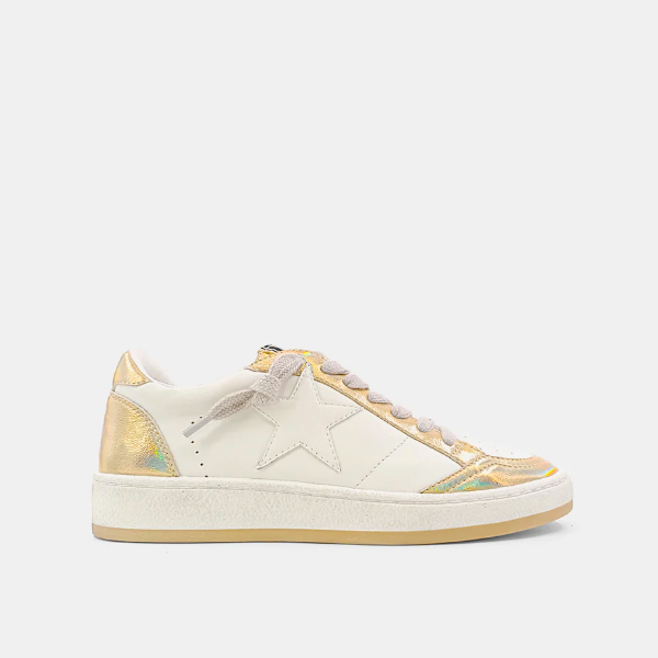 Paz Iridescent Gold Sneakers