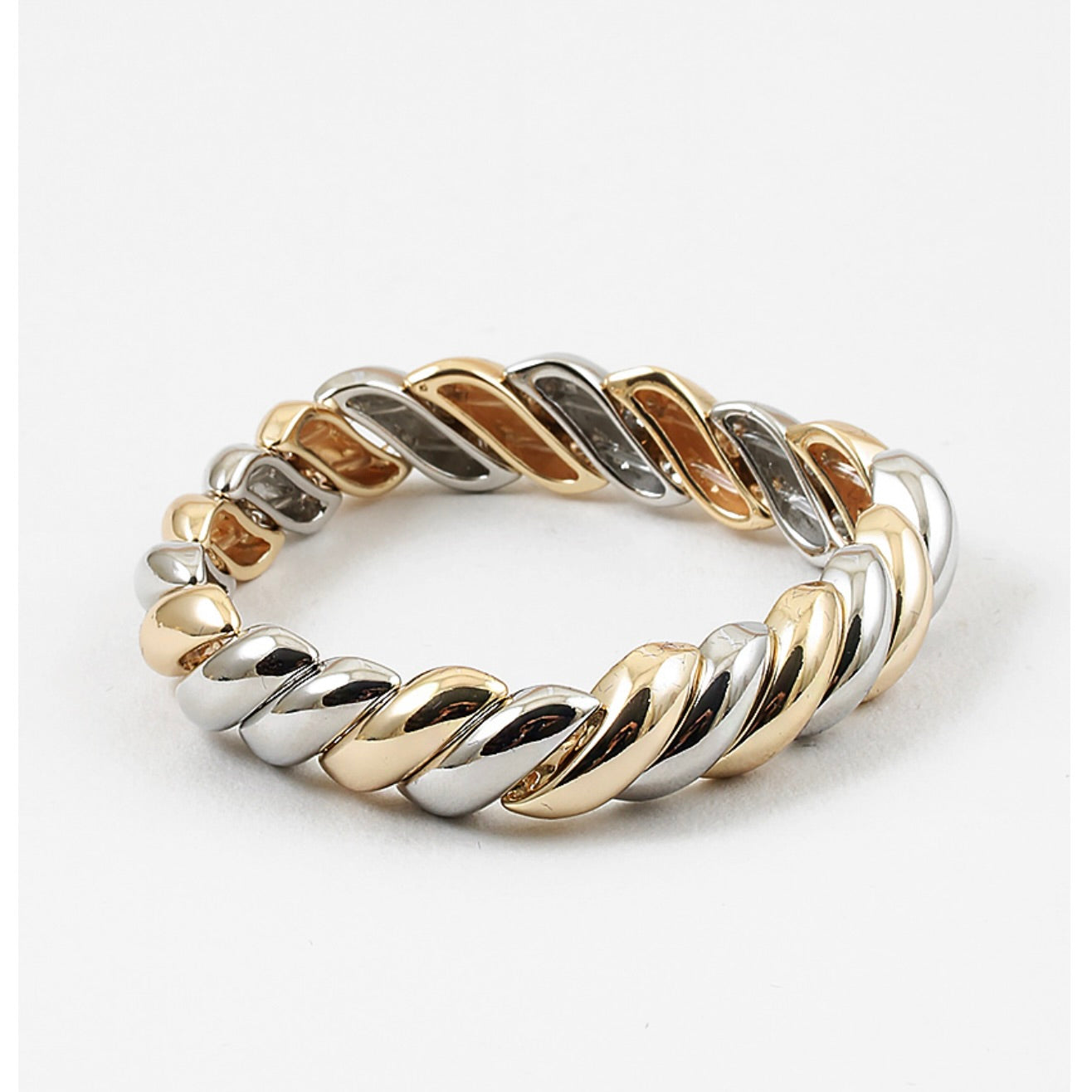 Designer Curve Two Tone Bracelet
