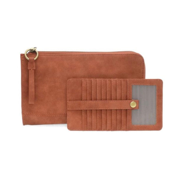 Karina Faux Suede Convertible Wristlet/Wallet