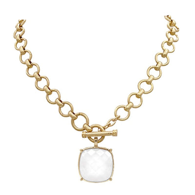 Upper Crust Pendant Necklace