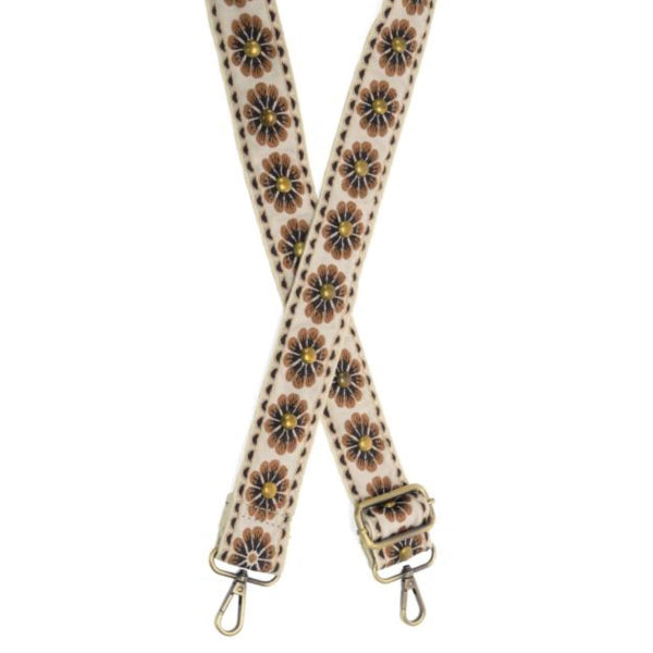 Studded Daisy Guitar Strap