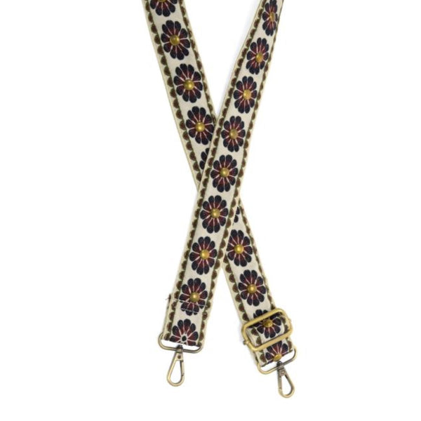 Studded Daisy Guitar Strap