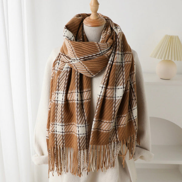 Harvest Mood Plaid Scarf