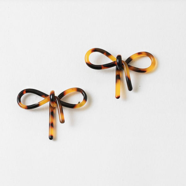 Tortoise Bow Studs