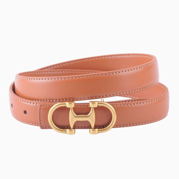 Leather Belt Horsebit Buckle