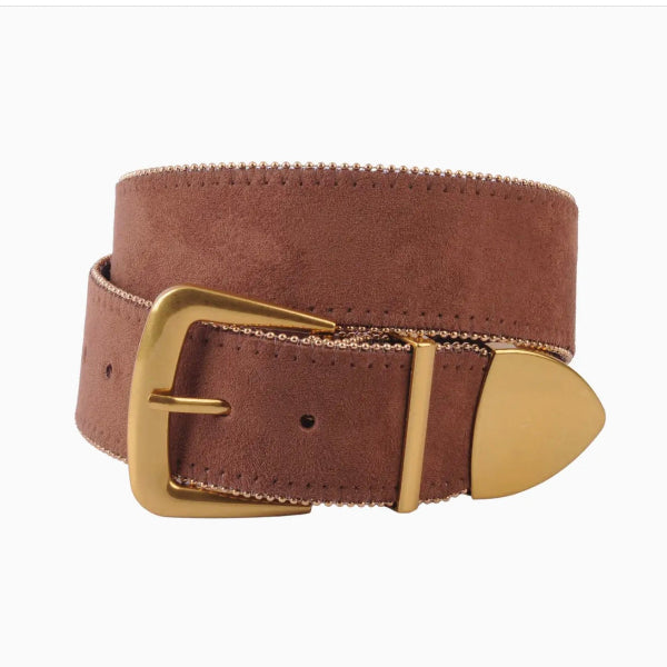 Zipperline Belt Gold Hardware