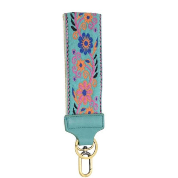 Turquoise Daisies On The Vine Easy Find Wristlet