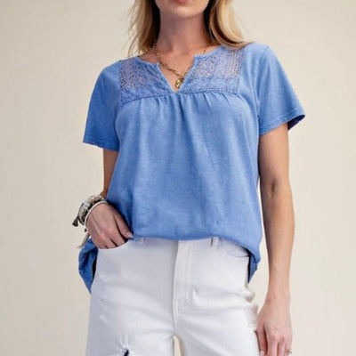 Coastal Cotton Crochet Top