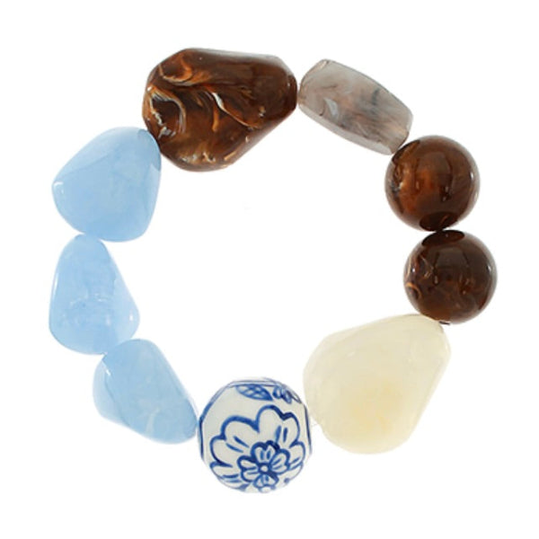 Chunky Coastal Beaded Bracelet