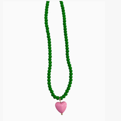 Pippa Beaded Heart Necklace