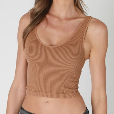NB-Vintage Reversible Crop Top