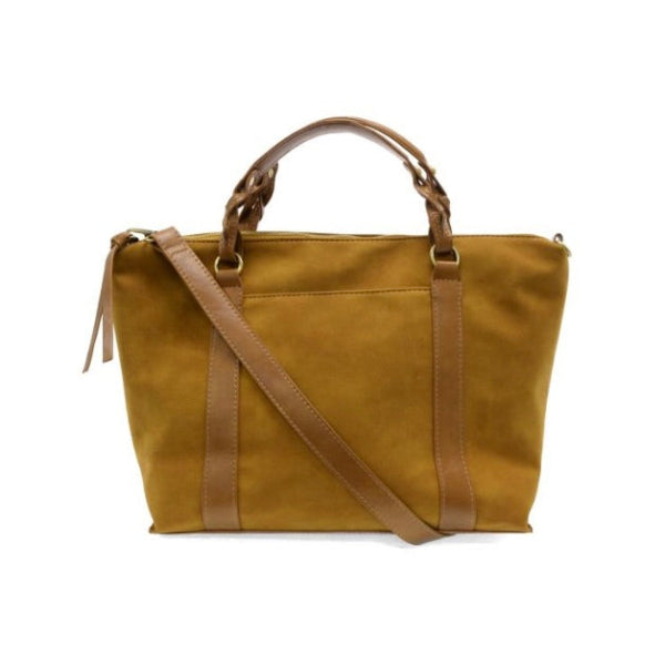 Mabel Faux Suede Tote-GOLDEN TAN