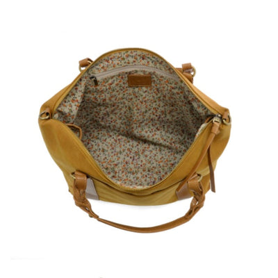 Mabel Faux Suede Tote-GOLDEN TAN