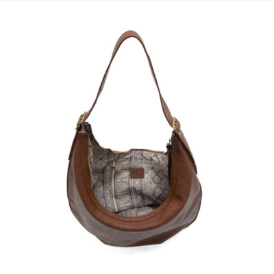 Nadia Buckle Large Hobo-RUSSET