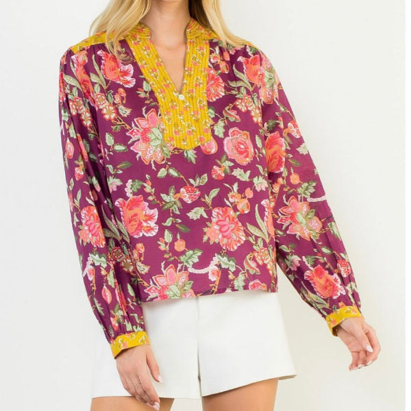 The Calista Floral Top