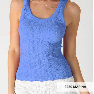Reversible Lace Textured Tank