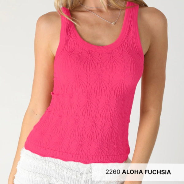 Reversible Lace Textured Tank