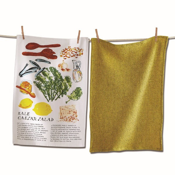 Kale Caesar Salad Tea Towel Set