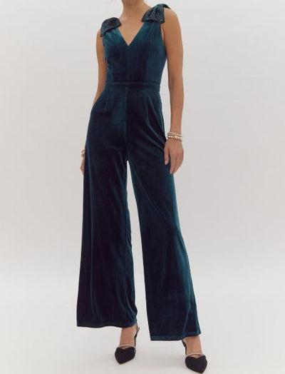 Bow Shoulders Jumpsuit