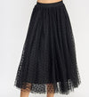 Polka Mesh Skirt