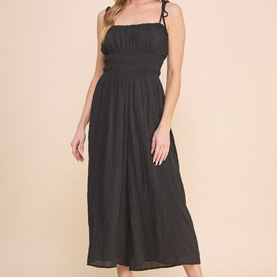 Ruched Babydoll Jumpsuit