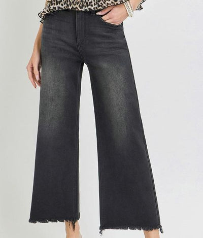 Black Wide Leg Denim