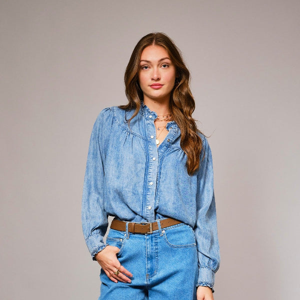 Country Rose Button Down