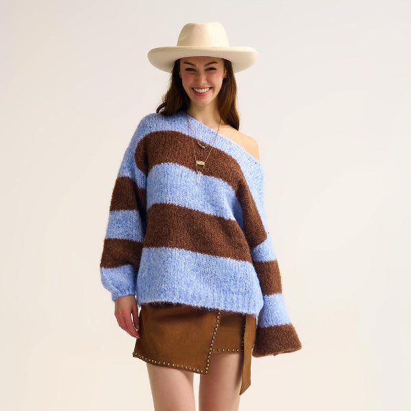 Blue Fluffy Sweater