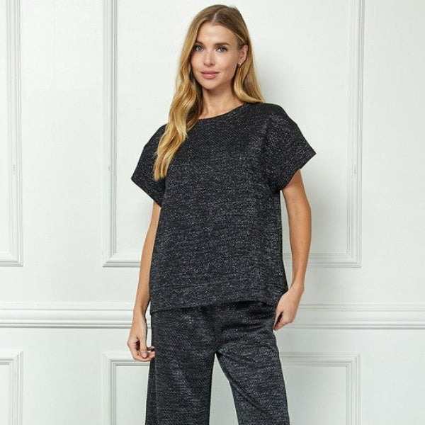 The Lurex Edit Top