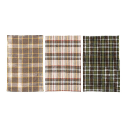 Fall Plaid Tea Towel Set