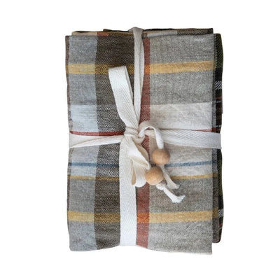 Fall Plaid Tea Towel Set