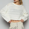 Cream Crop Sweater