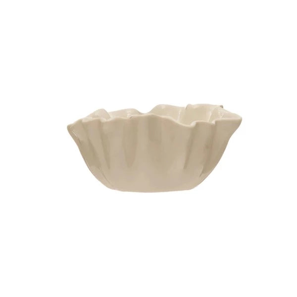 Fluted Stoneware Bowl
