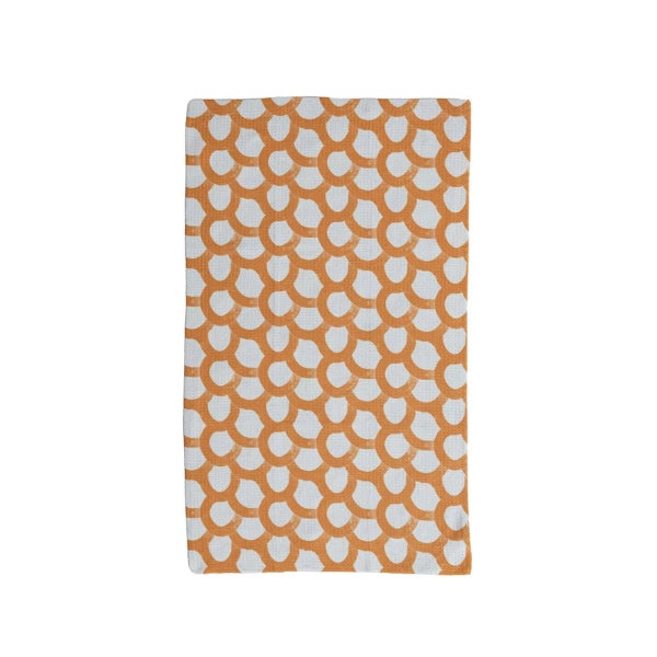 Printed Recycled Microfibre Tea Towel w/ Organic Circles Pattern