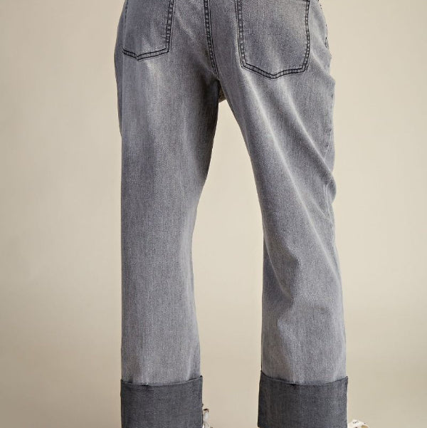 Stone Washed Denim Pant