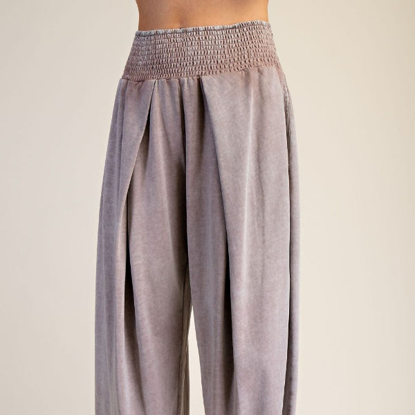 Mineral Washed Barrel Pant