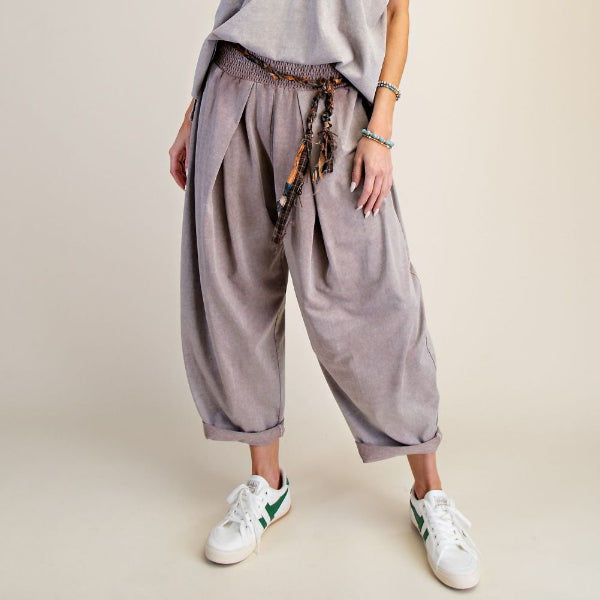 Mineral Washed Barrel Pant