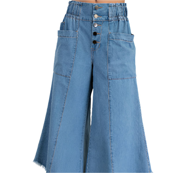 Denim Cropped Trouser