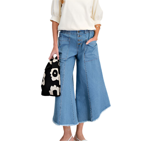 Denim Cropped Trouser