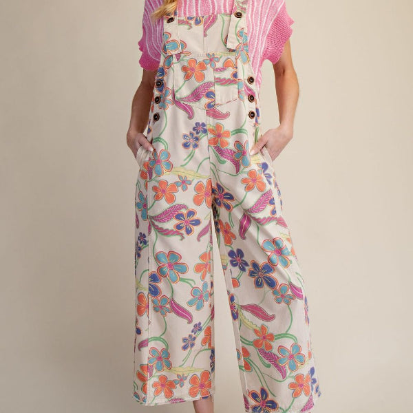 Floral Vintage Overalls