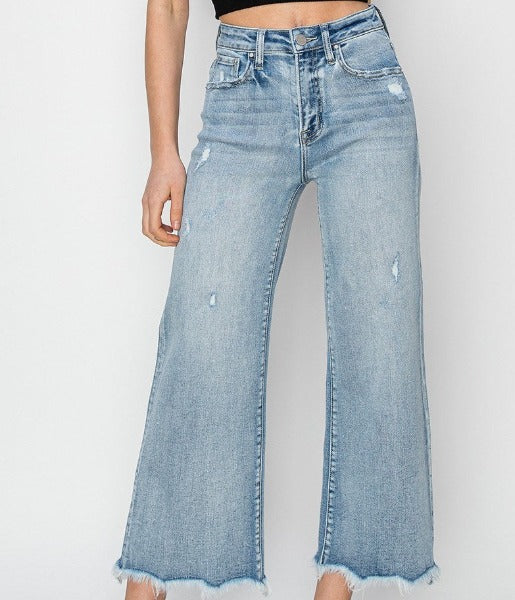 HR LW Ankle Flare Jeans