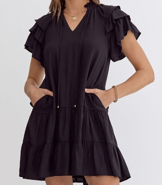 black dresser pulls Black Shonda Dress – Lucy Rose