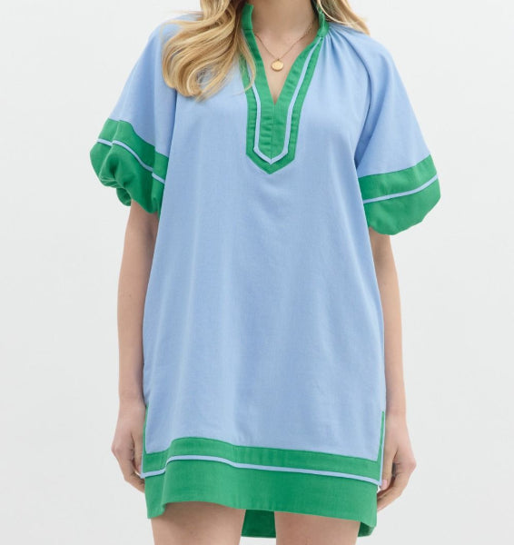 Lantern Sleeve Dress