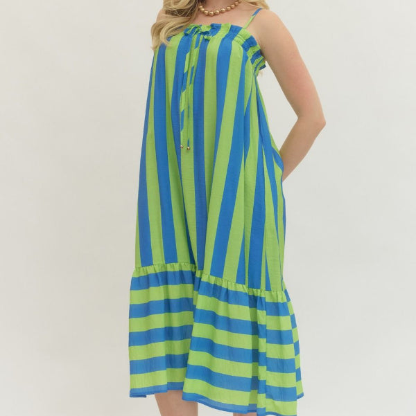 Splash of Lime Midi Dress